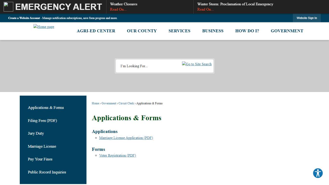 Applications & Forms DeSoto County, MS - Official Website